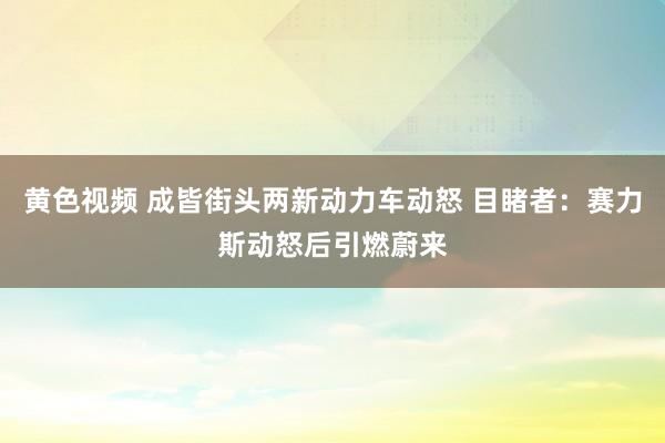 黄色视频 成皆街头两新动力车动怒 目睹者：赛力斯动怒后引燃蔚来