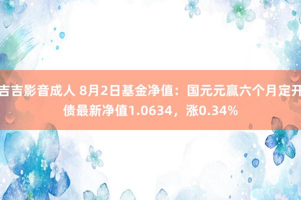 吉吉影音成人 8月2日基金净值：国元元赢六个月定开债最新净值1.0634，涨0.34%