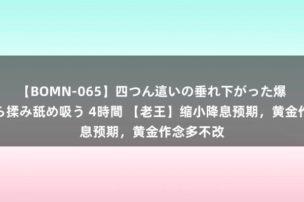 【BOMN-065】四つん這いの垂れ下がった爆乳を下から揉み舐め吸う 4時間 【老王】缩小降息预期，黄金作念多不改