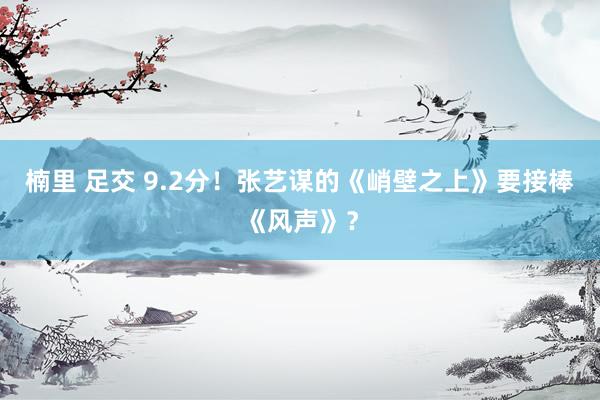 楠里 足交 9.2分！张艺谋的《峭壁之上》要接棒《风声》？